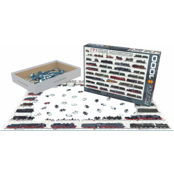 Puzzle Eurographics :  Locomotives à vapeur - 1000 Pièces