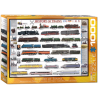Puzzle Eurographics :  Histoire des trains - 1000 Pièces