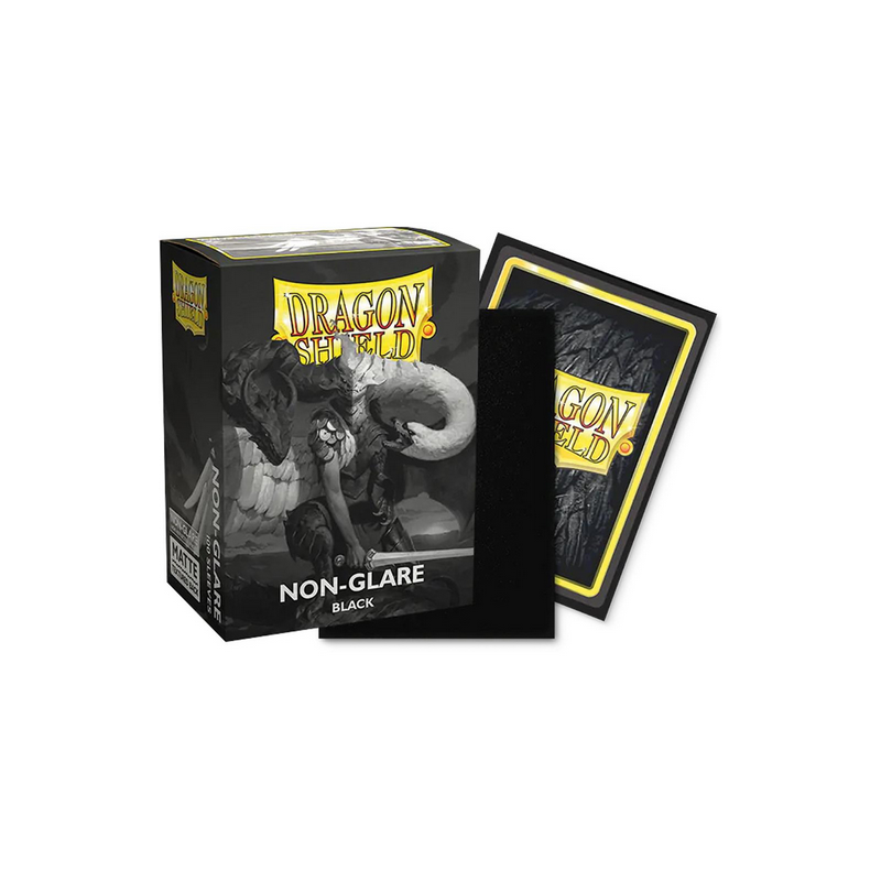 Dragon Shield - 100 Standard Sleeves - Non Glare : Black Dragon Shield - 100 Standard Sleeves - Non Glare : Black