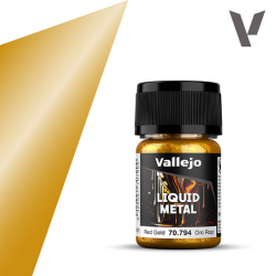 Peinture Vallejo Liquid Metal : Red Gold - Oro Rojo