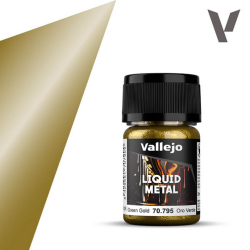 Peinture Vallejo Liquid Metal : Green Gold - Oro Verde