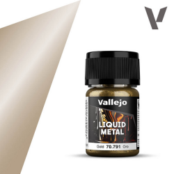 Peinture Vallejo Liquid Metal : Gold - Oro