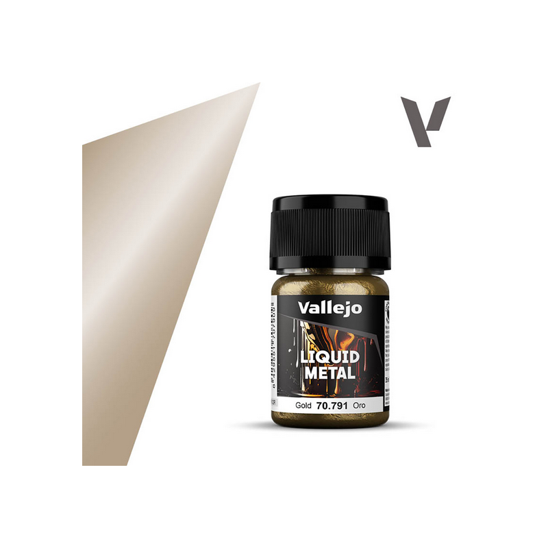 Peinture Vallejo Liquid Metal : Gold - Oro