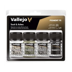 Diorama Effects Set Vallejo : Suie & Cendres set - Soot & Ashes set