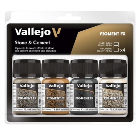 Diorama Effects Set Vallejo : Pierre & Ciment set - Stone & Cement set