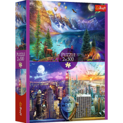 Puzzle Trefl - 2 Puzzles - Tournée Américaine 2X500 pièces