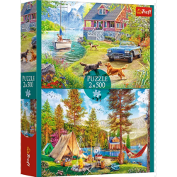 Puzzle Trefl - 2 Puzzles - Détente estivale 2X500 pièces
