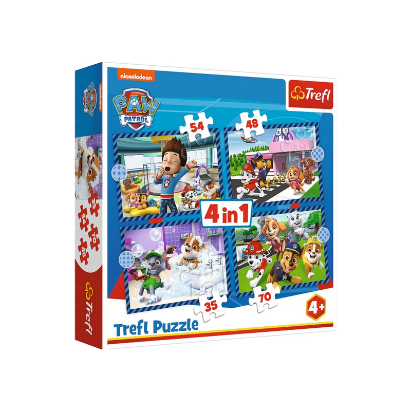 Puzzle Trefl -  Pat Patrouille - 4 in 1 Puzzle (35, 48, 54, 70 pieces)