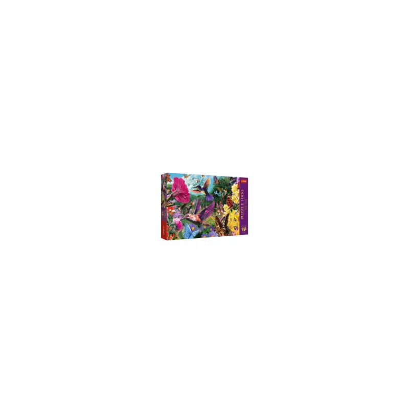 Puzzle Trefl - L'heure du thé Premium Plus : Jardin des colibris - 1000 pièces