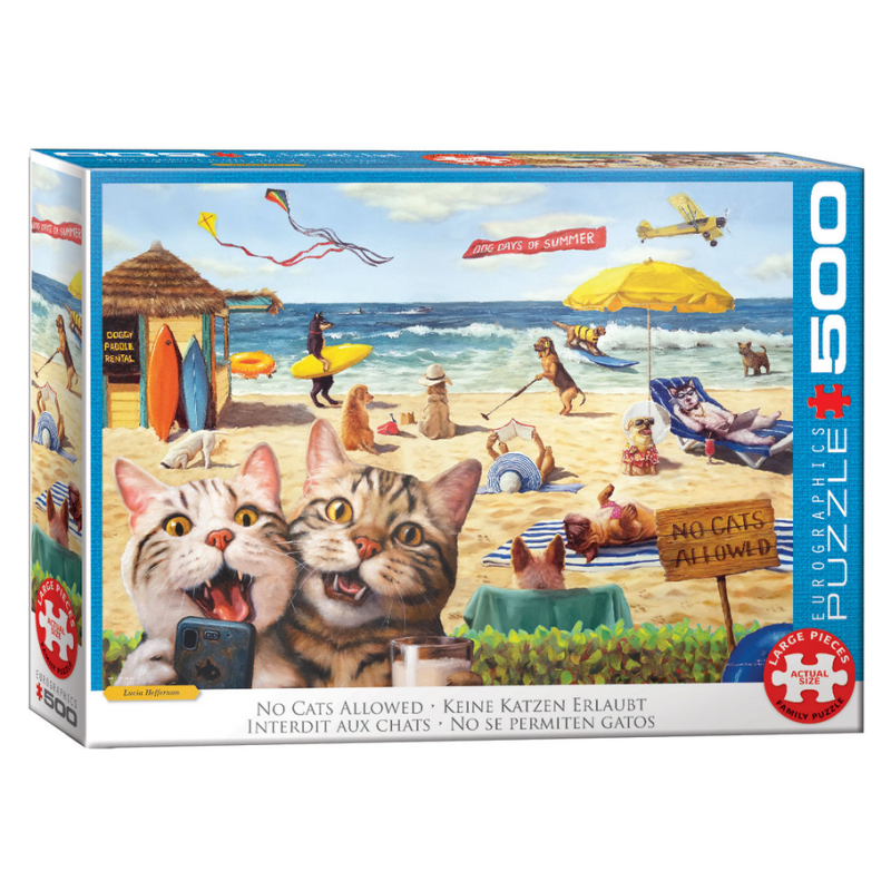 Puzzle Eurographics : Interdit aux chats - 500 Pièces