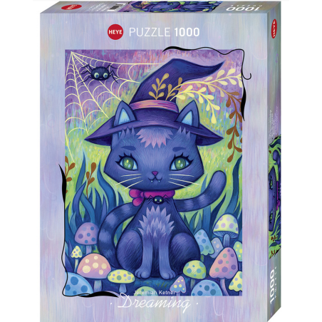 Puzzle : Dreaming Witch Cat - 1000 Pièces