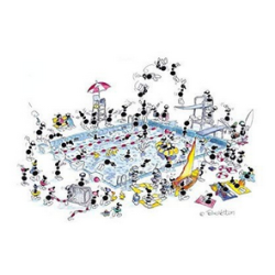 Puzzle Delle Formiche : Piscine, Fabio Vettori - 540 Pièces