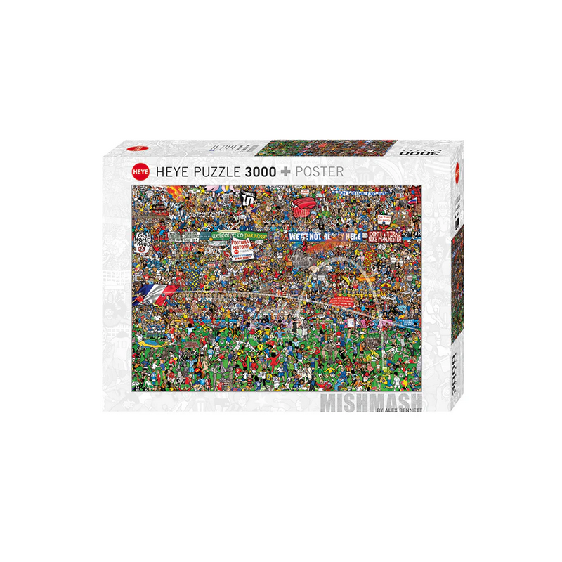 Puzzle Heye : Alex Bennett : Football History - 3000 Pièces Puzzle Heye : Alex Bennett : Football History - 3000 Pièces