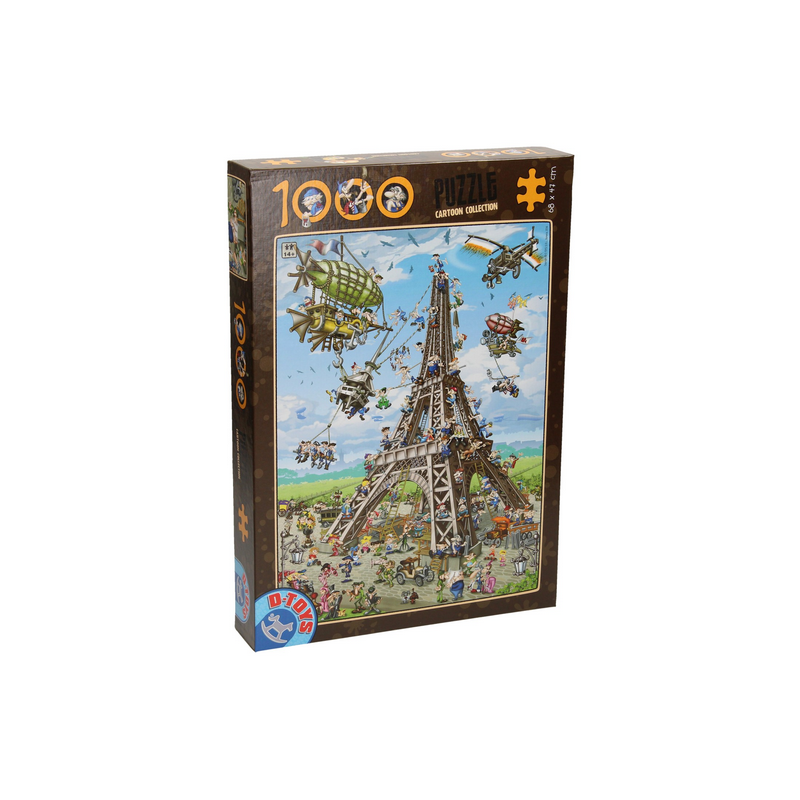 Puzzle Cartoon Collection : Construction de la Tour Eiffel - 1000 Pièces Puzzle Cartoon Collection : Construction de la Tour Eiffel - 1000 Pièces