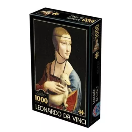 Puzzle :  Leonard de Vinci : La Dame à l'Hermine - 1000 Pièces