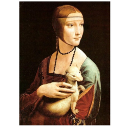 Puzzle :  Leonard de Vinci : La Dame à l'Hermine - 1000 Pièces