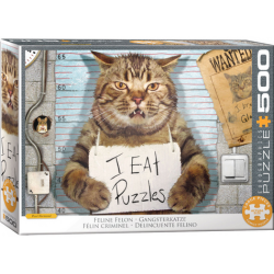 Puzzle Eurographics XXL : Félin Criminel - 500 Pièces