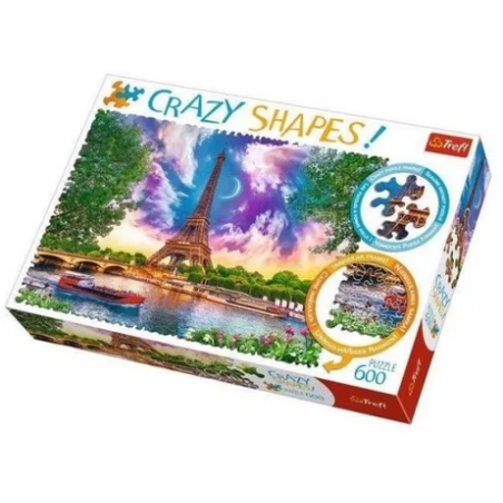 Puzzle Crazy Shapes - Ciel de Paris - 600 Pièces