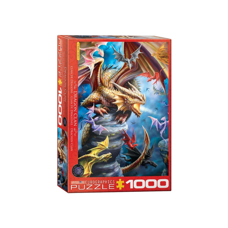 Puzzle Eurographics : Anne Stokes : Clan de Dragons - 1000 Pièces Puzzle Eurographics : Anne Stokes : Clan de Dragons - 1000 Pièces