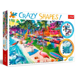 Puzzle Crazy Shapes - Miami Beach - 600 Pièces