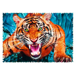 Puzzle Crazy Shapes - Face à un Tigre - 600 Pièces