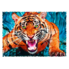 Puzzle Crazy Shapes - Face à un Tigre - 600 Pièces
