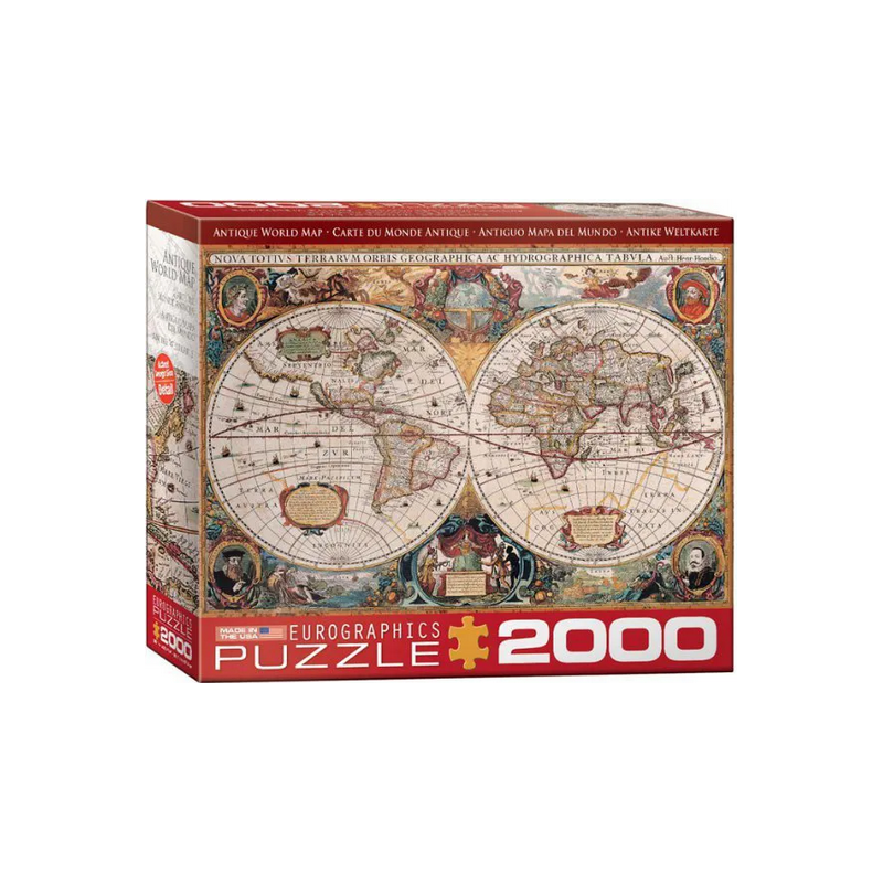 Puzzle Eurographics : Antique World Map - 2000 Pièces