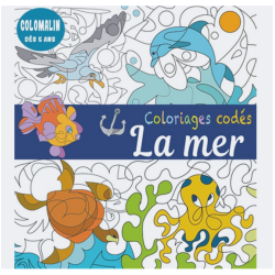 Livre coloriage - Coloriages codés - La mer