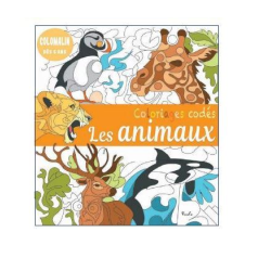 Livre coloriage - Coloriages codés - Les animaux