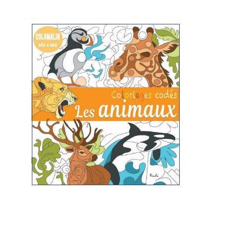 Livre coloriage - Coloriages codés - Les animaux