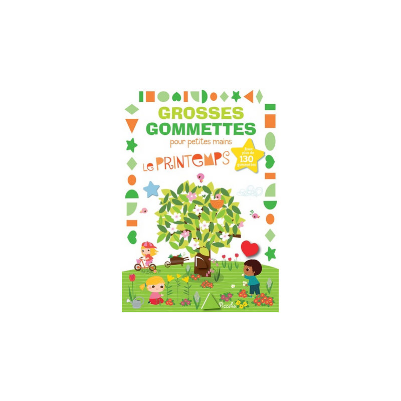 Livre Gommettes - Grosses Gommettes pour petites mains - Le Printemps