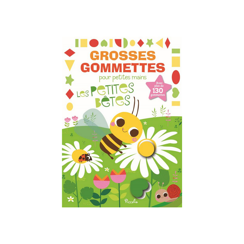 Livre Gommettes - Grosses Gommettes pour petites mains - Les Petites Bêtes Livre Gommettes - Grosses Gommettes pour petites mains - Les Petites Bêtes