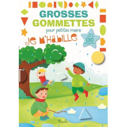 Livre Gommettes - Grosses Gommettes pour petites mains - Je m'Habille