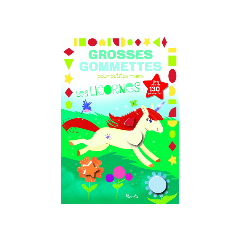 Livre Gommettes - Grosses Gommettes pour petites mains - Les Licornes Livre Gommettes - Grosses Gommettes pour petites mains - Les Licornes