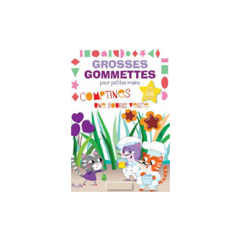 Livre Gommettes - Grosses Gommettes pour petites mains - Comptines Livre Gommettes - Grosses Gommettes pour petites mains - Comptines