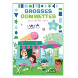 Livre Gommettes - Grosses Gommettes pour petites mains - L'été