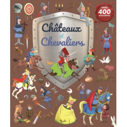 Livre Gommettes avec 400 autocollants - Châteaux et Chevaliers
