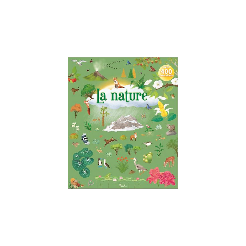 Livre Gommettes avec 400 autocollants - La Nature