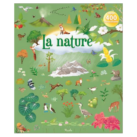 Livre Gommettes avec 400 autocollants - La Nature