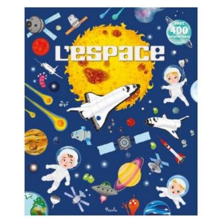 Livre Gommettes avec 400 autocollants - L'espace