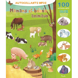 Livre Autocollants Infos -  Mamans et bébés animaux