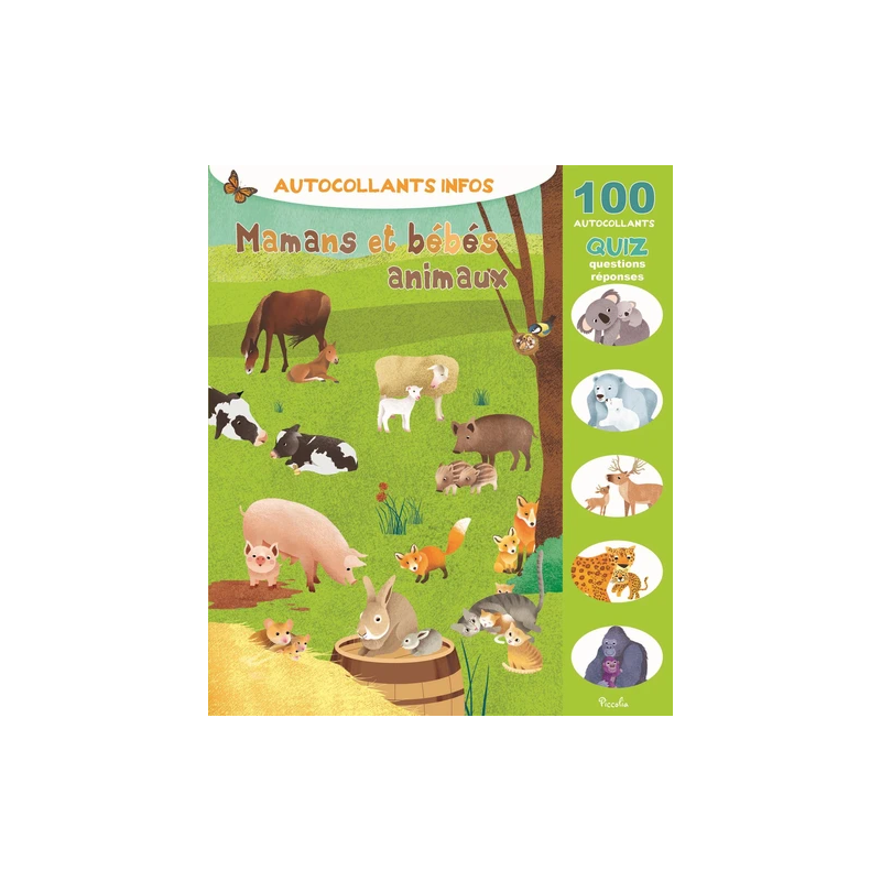 Livre Autocollants Infos - Mamans et bébés animaux Livre Autocollants Infos - Mamans et bébés animaux