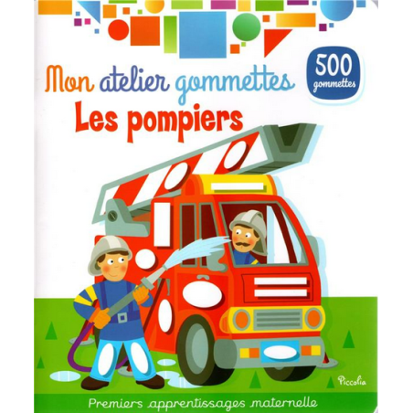 Livre Gommettes - Mon Atelier Gommettes : Les pompiers