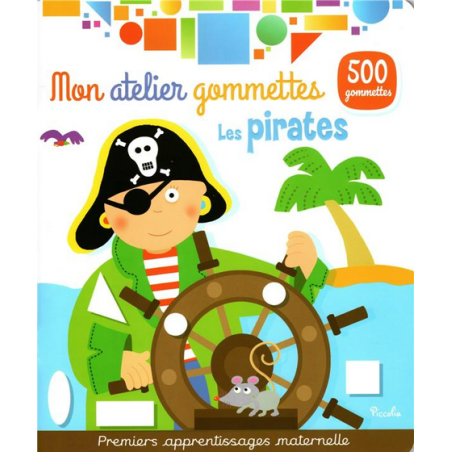 Livre Gommettes - Mon Atelier Gommettes : Les Pirates