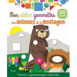 Livre Gommettes - Mon Atelier Gommettes : Les Animaux de la Montagne