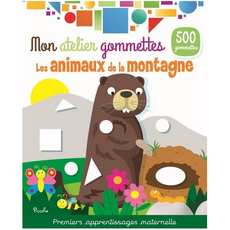 Livre Gommettes - Mon Atelier Gommettes : Les Animaux de la Montagne