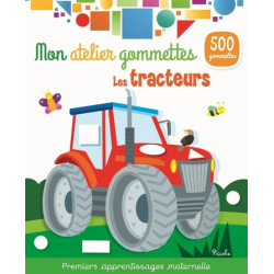 Livre Gommettes - Mon Atelier Gommettes : Les Tracteurs