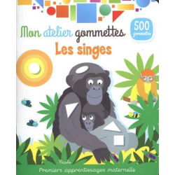 Livre Gommettes - Mon Atelier Gommettes : Les Singes