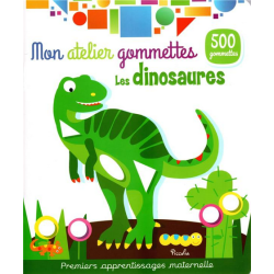 Livre Gommettes - Mon Atelier Gommettes : Les Dinosaures