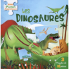 Livre Puzzles Magnétiques : Les Dinosaures - 3 puzzles de 16 pièces